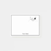 スポーツボーリングボールとピンのノート ポストイット (正面)