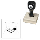 スポーツボーリングボールとピンゴムスタンプ ラバースタンプ (押印)