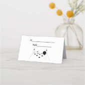 スポーツボーリングボールとピン プレイスカード (裏面)