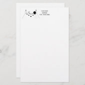 スポーツボーリングボールとピン 便箋 (正面/裏面)