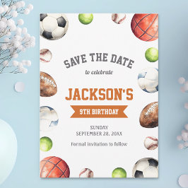 スポーツボールすべてのスポーツがボールを持ちよう セーブザデート