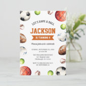 スポーツボールすべてのスポーツがボールを持ちよう 招待状 (スタンド正面)