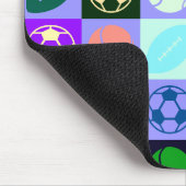 スポーツボールのパターン マウスパッド (コーナー)