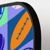 スポーツボールキングパター市松模様にン ピックルボールラケット (左詳細)