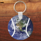 スポーツボールテニスアース キーホルダー (正面)