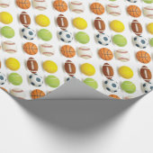 スポーツボールデザイン包装紙 ラッピングペーパー (角)