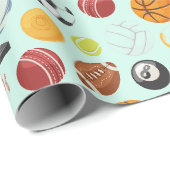 スポーツボールデザイン ラッピングペーパー (ロールコーナー)