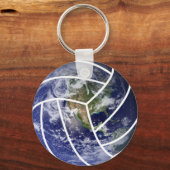 スポーツボールバレーボールアース キーホルダー (正面)