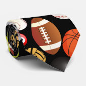 スポーツボールパターン ネクタイ (ロール)