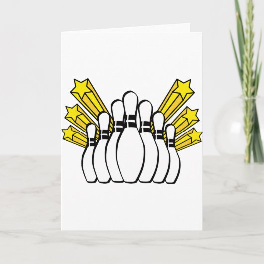 スポーツボールボーリング監督チームがストライキ カード (正面)