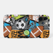 スポーツボール柄 Case-Mate iPhoneケース (裏面(横))
