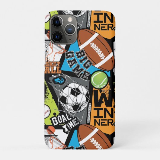 スポーツボール柄 Case-Mate iPhoneケース (裏)