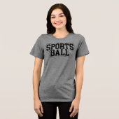「スポーツボール」 トライブレンドTシャツ (正面全面)