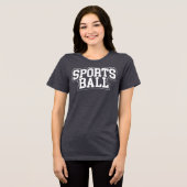 「スポーツボール」 トライブレンドＴシャツ (正面全面)