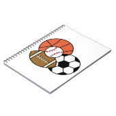 スポーツボール ノートブック (左側)