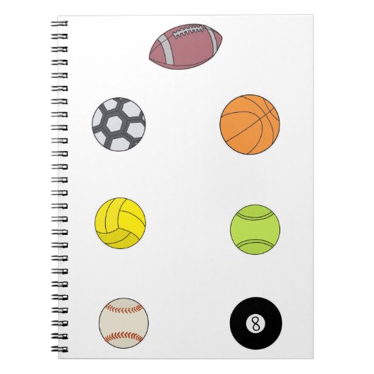 スポーツボール ノートブック (正面)