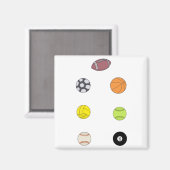 スポーツボール マグネット (正面/裏面)