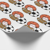 スポーツボール ラッピングペーパー (角)