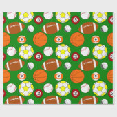 スポーツボール ラッピングペーパー (フラット)