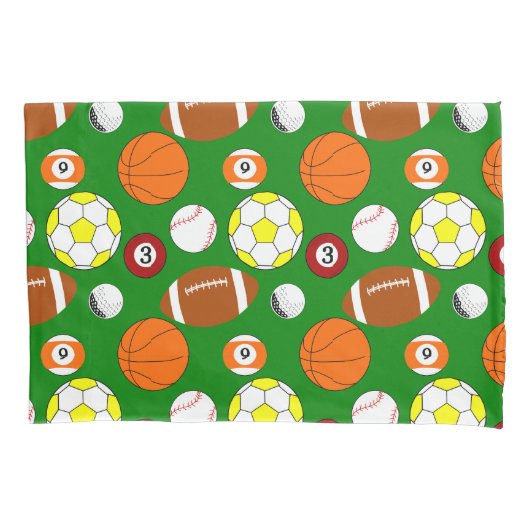 スポーツボール 枕カバー (正面)