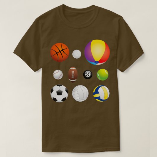スポーツボール Tシャツ (デザイン正面)