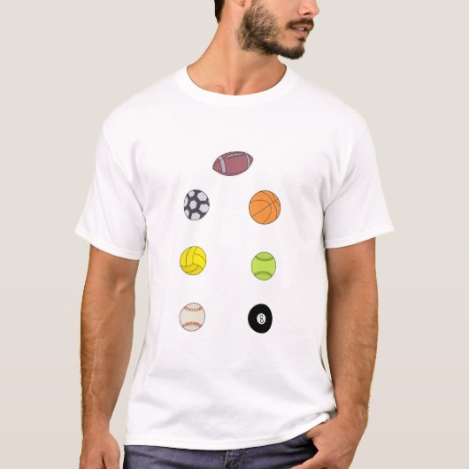 スポーツボール Tシャツ (正面)