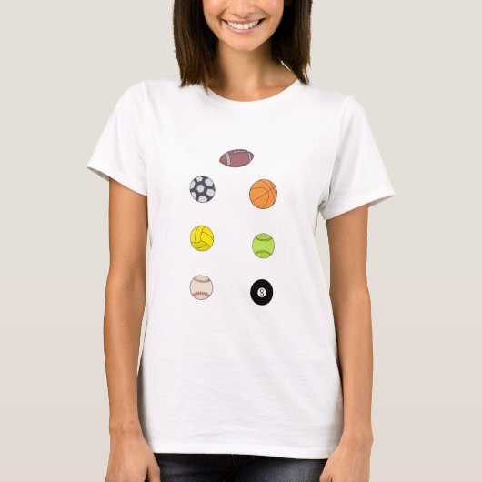 スポーツボール Tシャツ (正面)