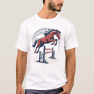 スポーツポスターに最適な馬の紋章 Tシャツ