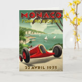 スポーツポスタープリントの競争のヴィンテージの郵便はがき カード (黄色い花)