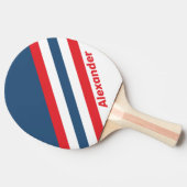 スポーツポストマンノスタルジックストライプな名前 卓球ラケット (横)