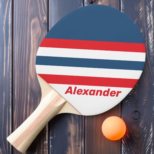 スポーツポストマンノスタルジックストライプな名前 卓球ラケット