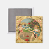 スポーツマインドなチェルブヴィンテージデザインカスタムマグネット マグネット (正面/裏面)