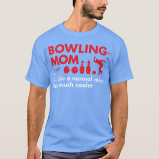 スポーツママの定義 ボウリング仲間へのギフト Tシャツ