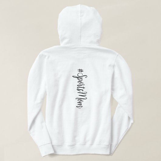 スポーツママ汗シャツ、子供をスポーツに連れて行く パーカ (デザイン裏面)