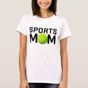 スポーツマムテニスデザイン Tシャツ