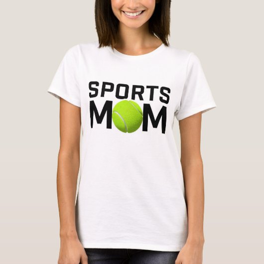 スポーツマムテニスデザイン Tシャツ (正面)