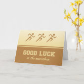 スポーツマンにとってマラソンの幸運 カード (黄色い花)