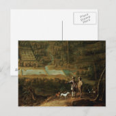 スポーツマンのある風景 ポストカード (正面/裏面)