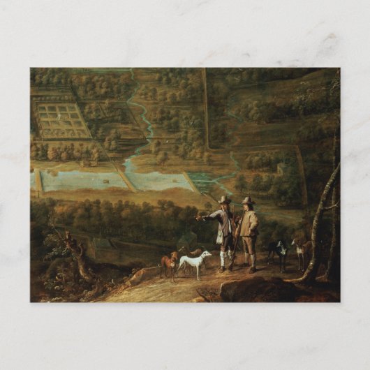 スポーツマンのある風景 ポストカード (正面)