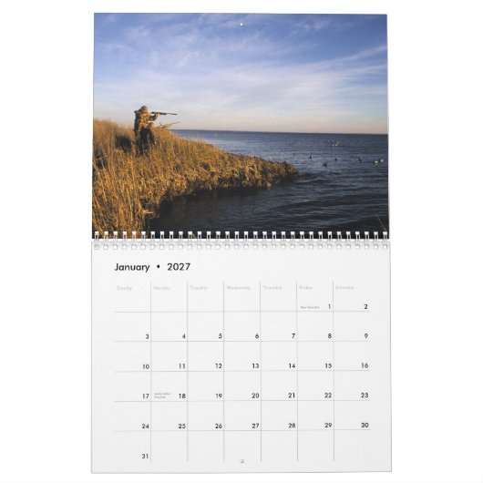 スポーツマンのカレンダー-円形年を捜します カレンダー (1月 2027)