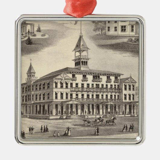 スポーツマンのホール及びコテージ メタルオーナメント (正面)