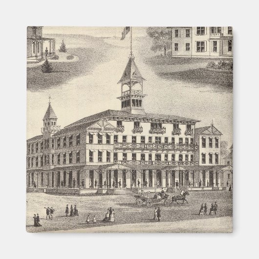 スポーツマンズホール&コテージ マグネット (正面)