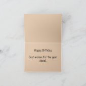 スポーツマンホッケーハンティングキャビンウッズ誕生日カード サンキューカード (内部)