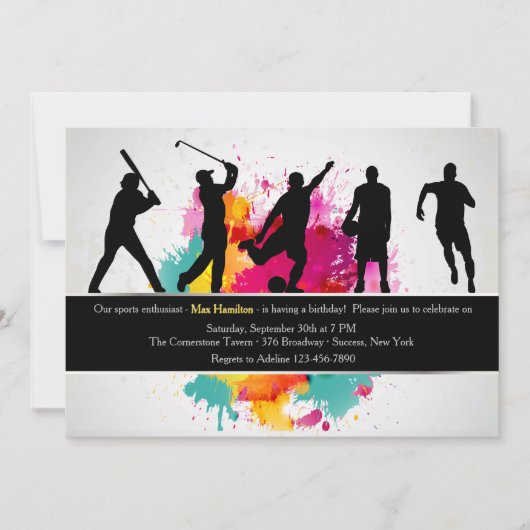 スポーツマン招待状 招待状 (正面)