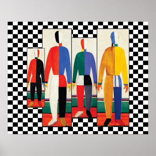スポーツマン（リミックス）by Kazimir Malevich ポスター (正面)