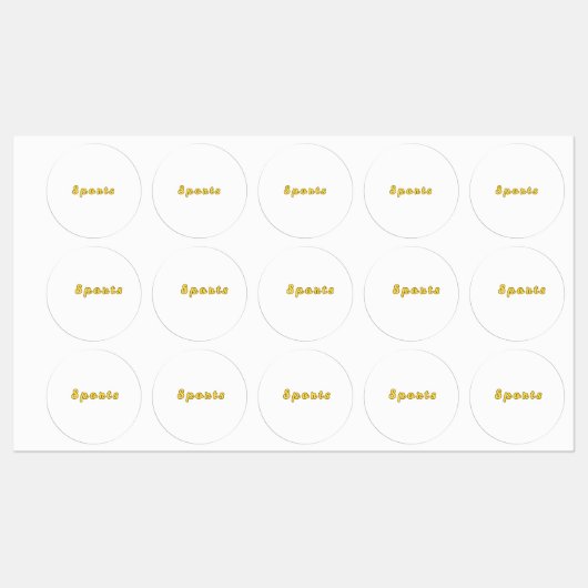 スポーツミニマルモード ラベル (シート)