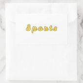 スポーツミニマルモード 長方形シール (バッグ)