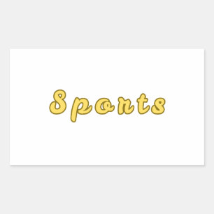 スポーツミニマルモード 長方形シール