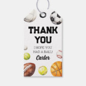 スポーツメッセージカード ギフトタグ (正面)