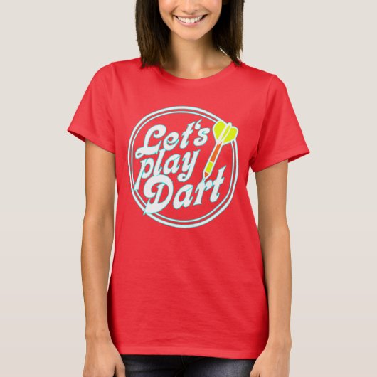 スポーツメッセージ – Lets 遊 Dart 4 Tシャツ (正面)